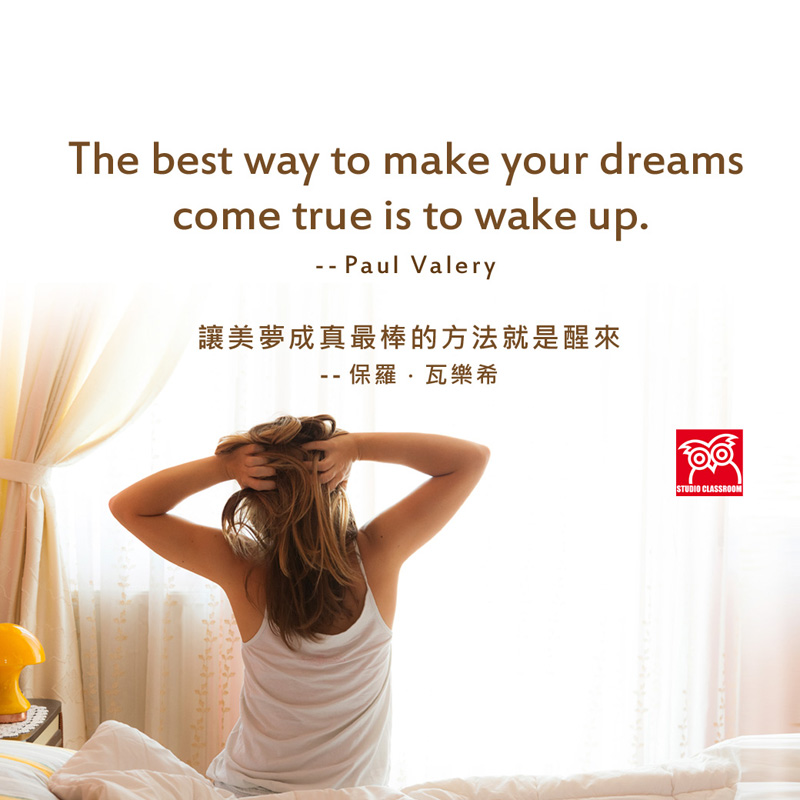 The best way to make your dreams come true is to wake up.
--Paul Valery 