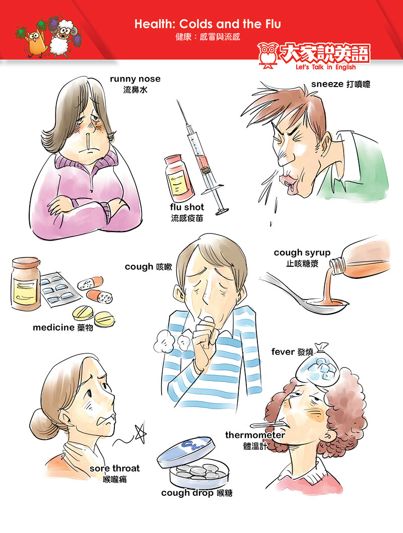 【Visual English】Health:Colds and the Flu