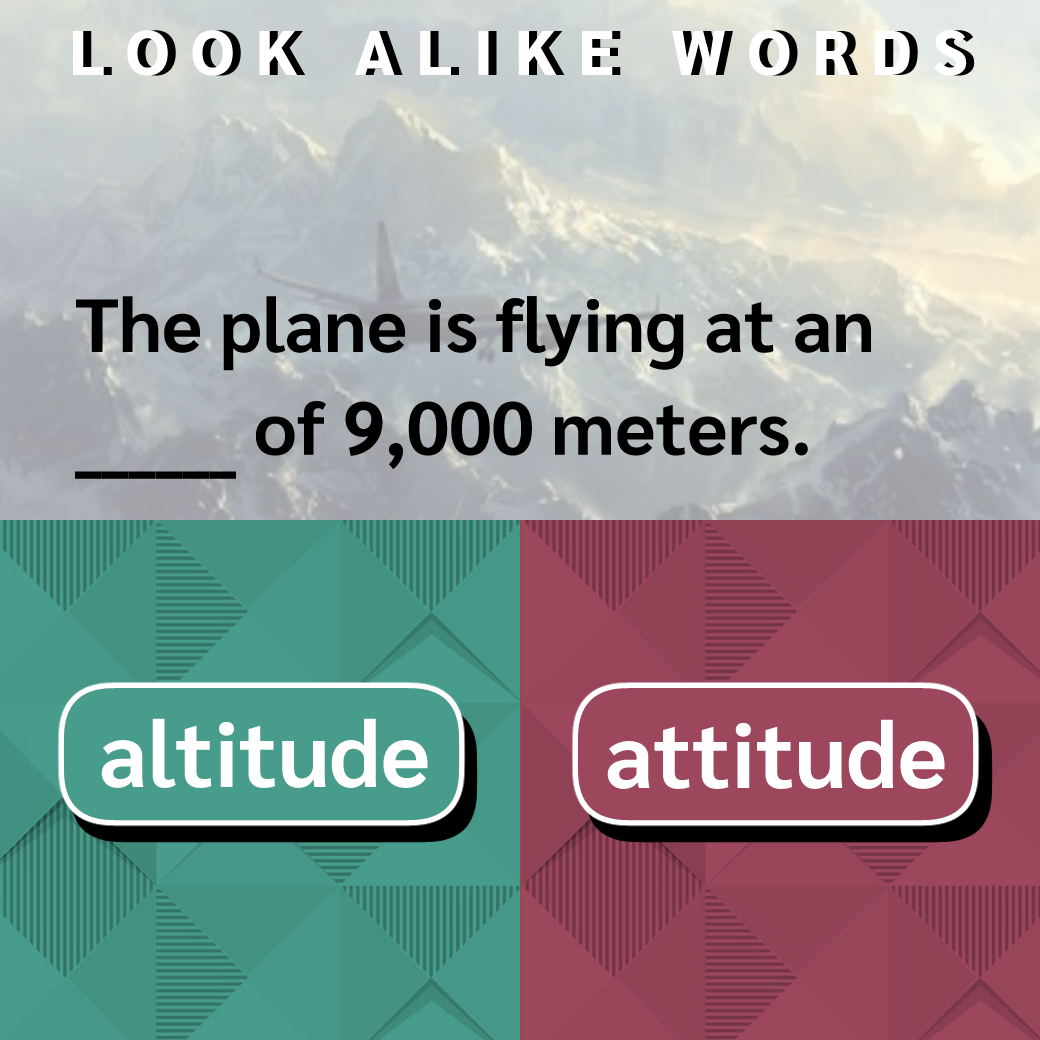 altitude / attitude