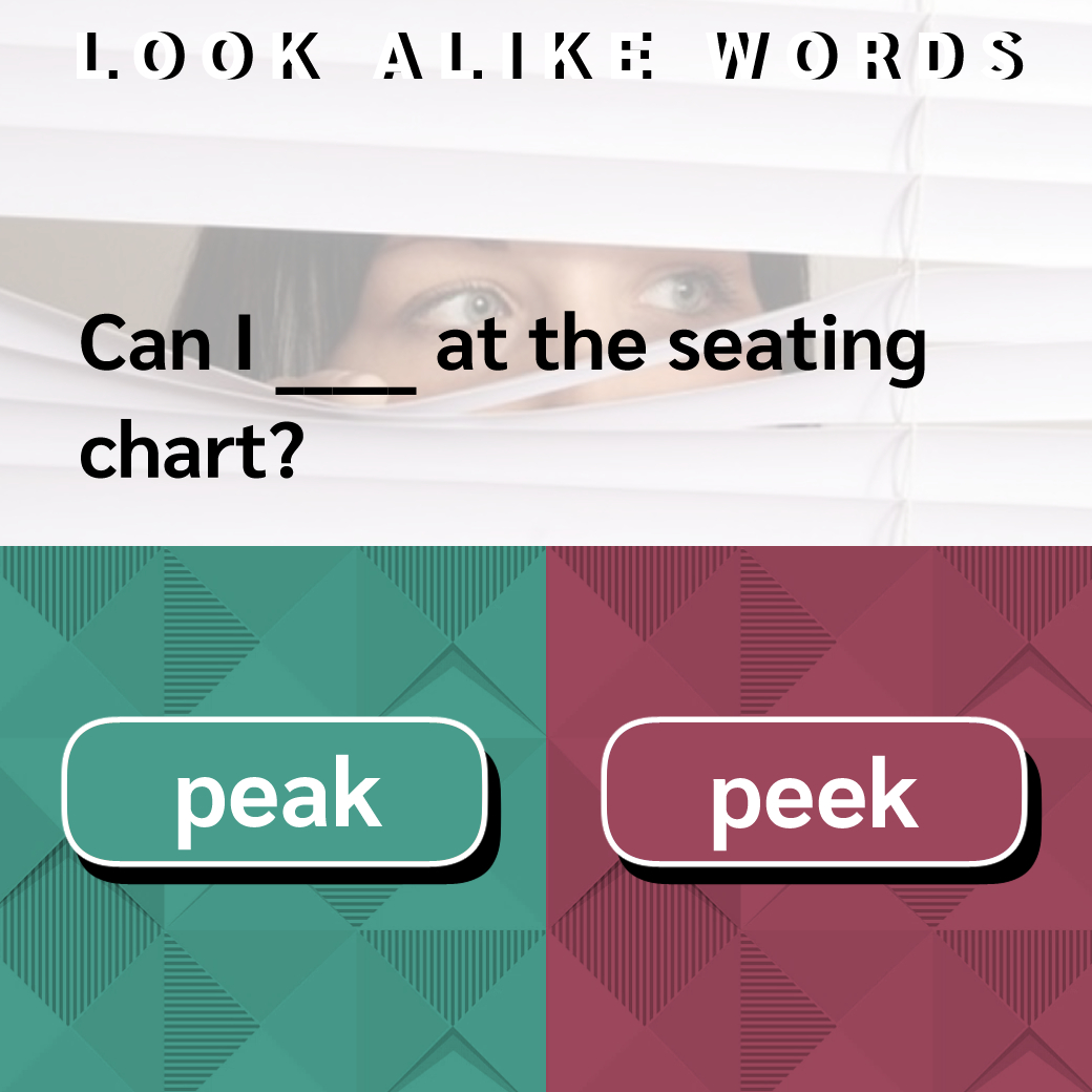 peak / peek