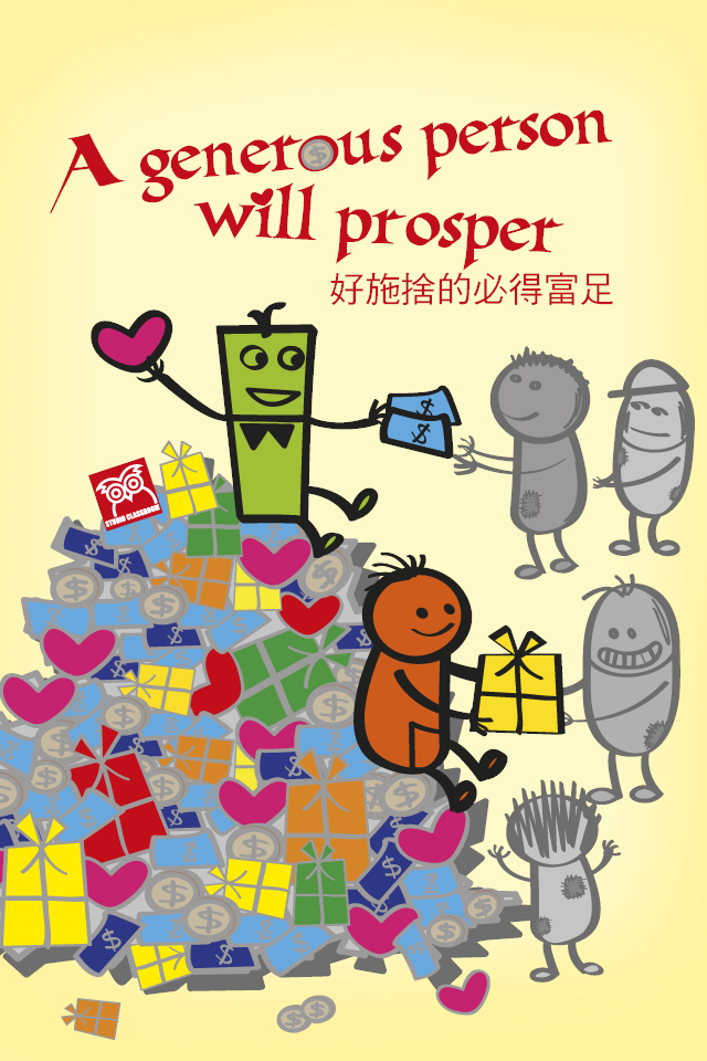 A generous person will prosper