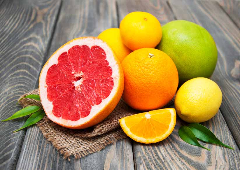 The grapefruit was an accidental cross between a pomelo and orange in Barbados in the 1700s.