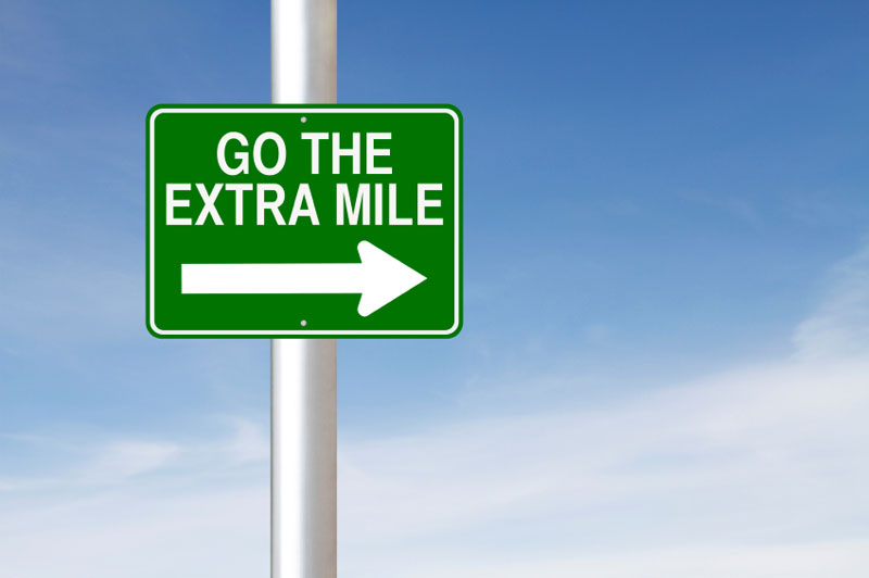 Go the extra mile