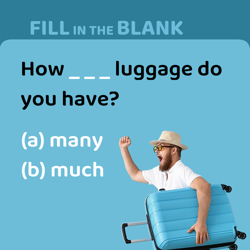 How ___ luggage do you have?