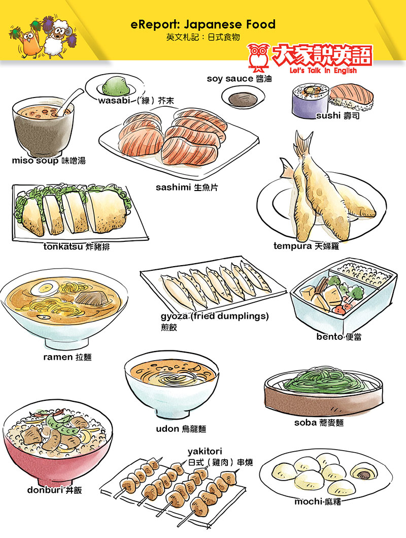 【Visual English】eReport: Japanese food